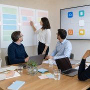 Consultores de software cloud analizan procesos e integraciones con un cliente